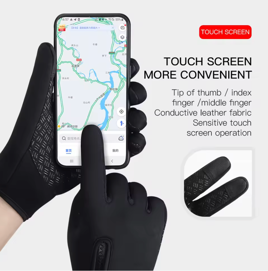 🧤 Guantes de Invierno Touch con Cierre: Tecnología y Comodidad para el Frío