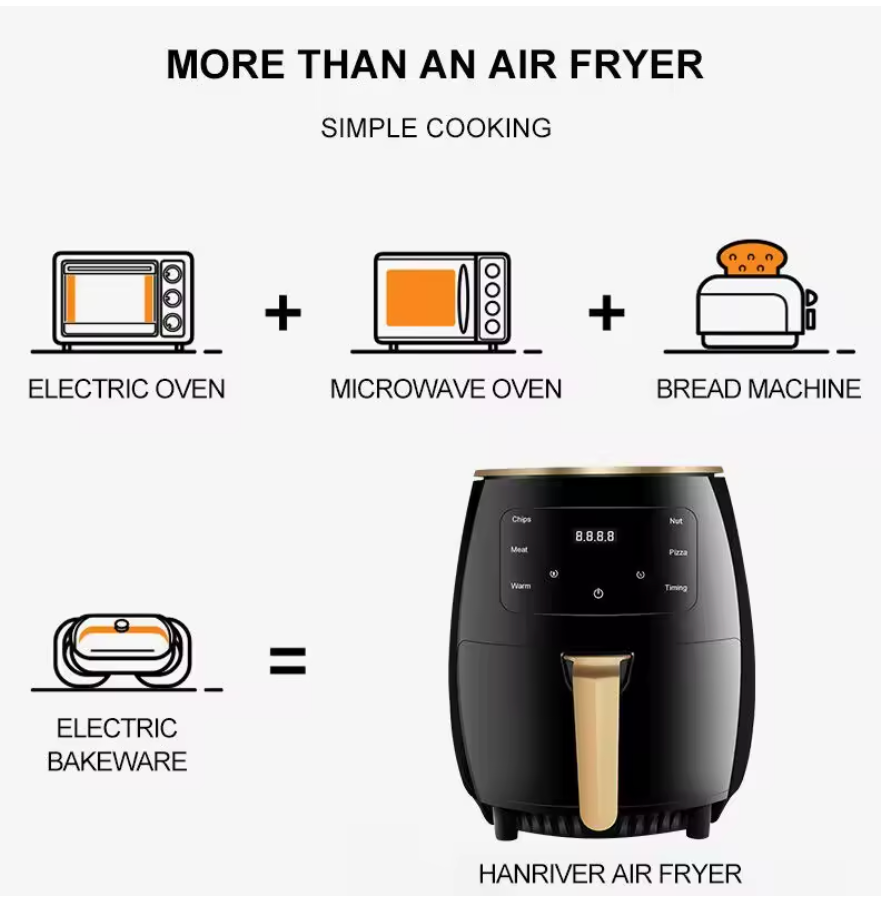 FREIDORA DE AIRE HORNO INTELIGENTE 4.5LT