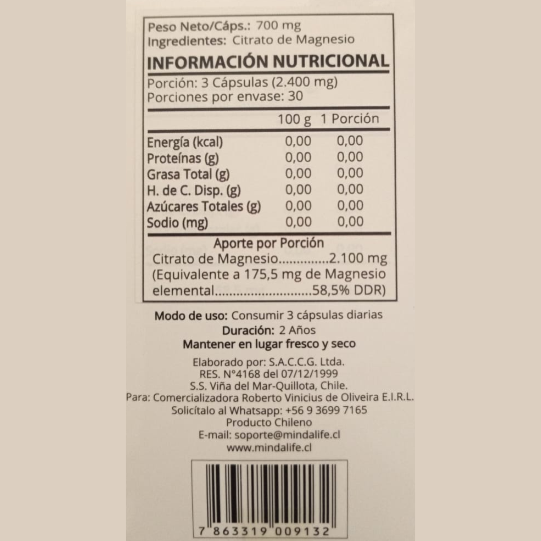 MAG 1000 CITRATO DE MAGNESIO 💪🏻