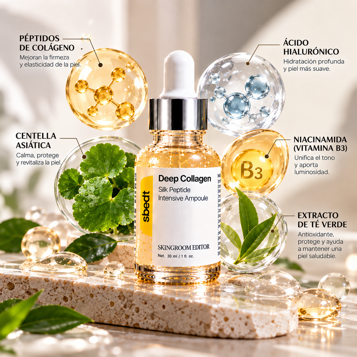 Deep Collagen Peptide Intensive, 30 ml. Sbedt 🌈