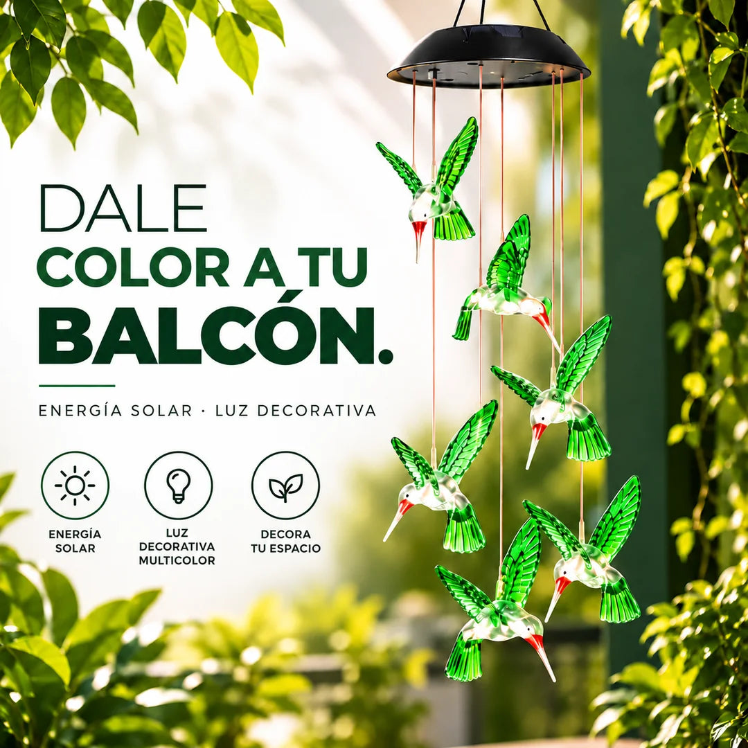 🐦 COLIBRÍ SOLAR — LUZ Y ENCANTO PARA TU JARDÍN