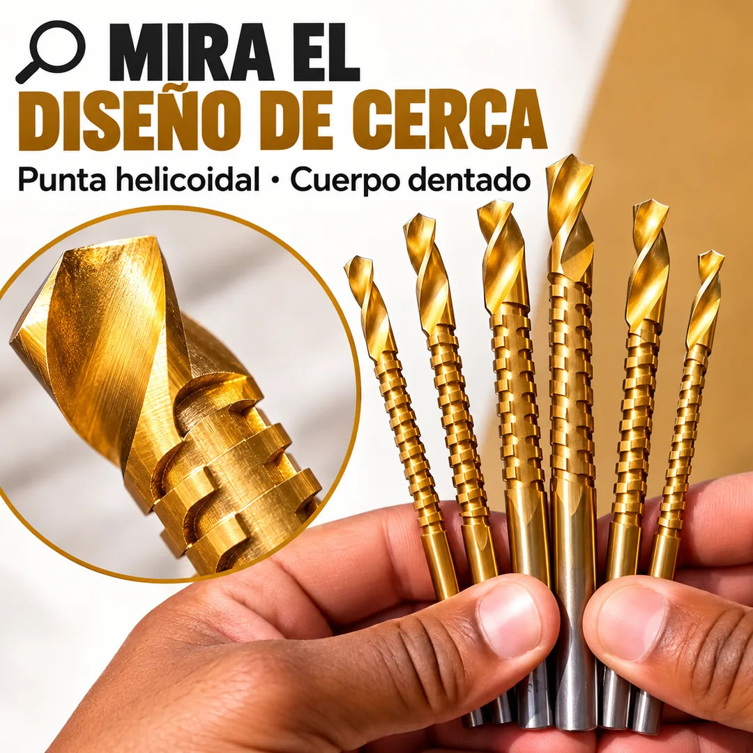 🔩 CORTEPRO — SET DE 6 BROCAS SIERRA DENTADAS