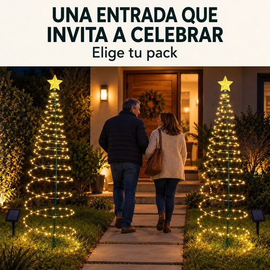 Árbol Espiral Navideño Solar