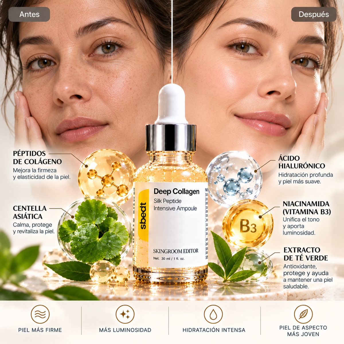 Deep Collagen Peptide Intensive, 30 ml. Sbedt 🌈
