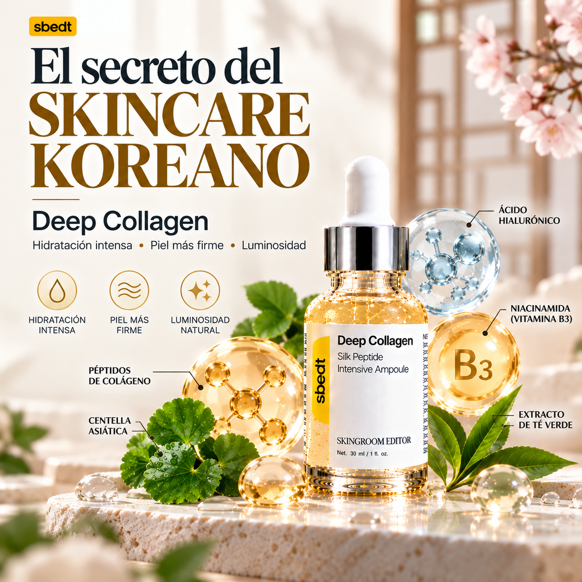 Deep Collagen Peptide Intensive, 30 ml. Sbedt 🌈