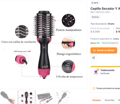 Cepillo Secador Alisador ONE STEP 🥰