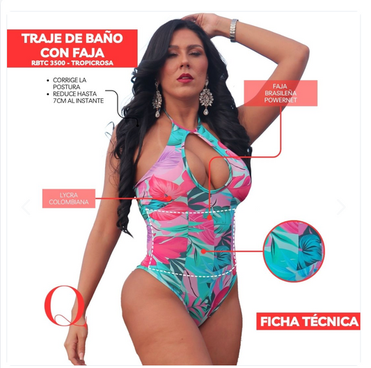 TRAJE DE BAÑO CON FAJA -SWIMSUIT
