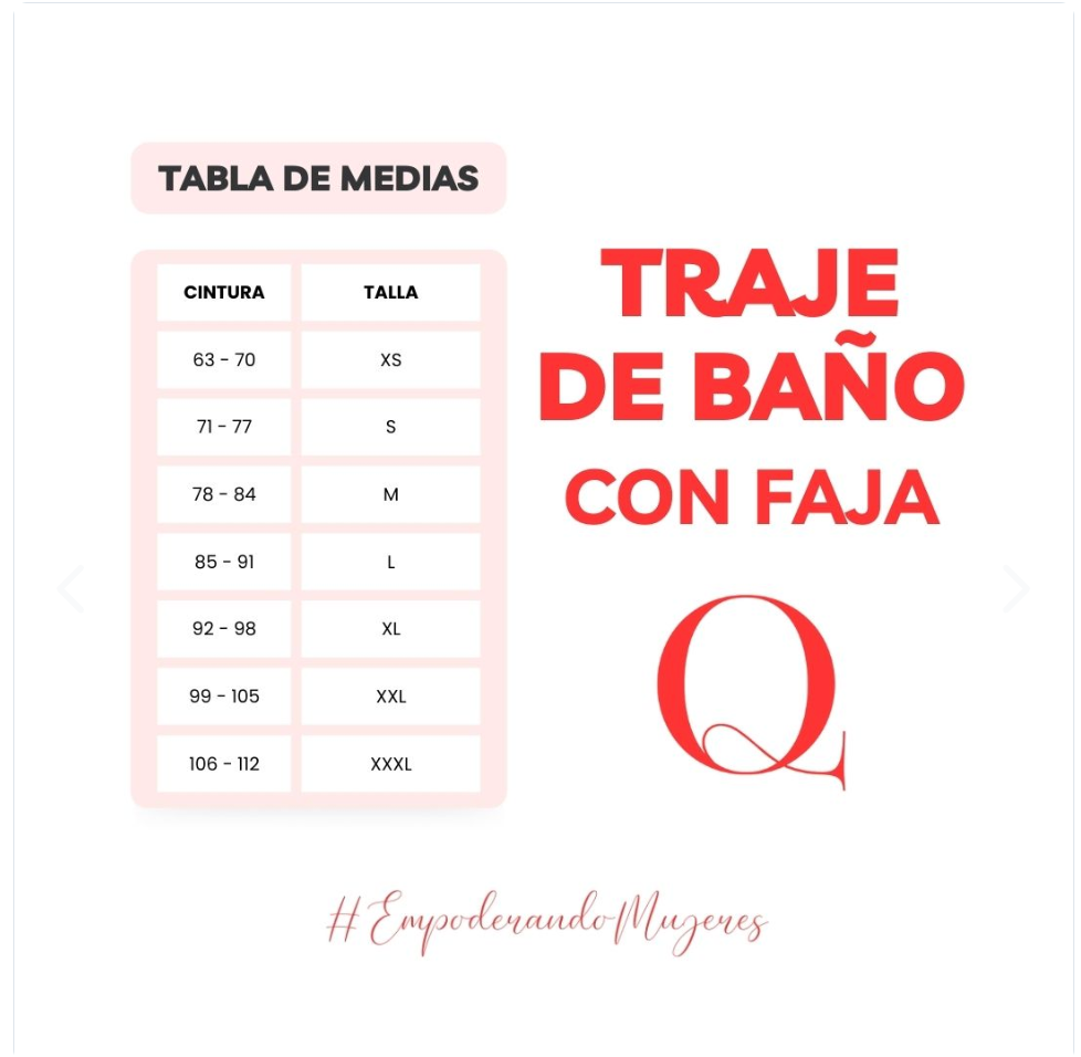 TRAJE DE BAÑO CON FAJA -SWIMSUIT