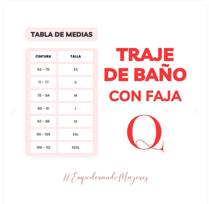 TRAJE DE BAÑO CON FAJA -SWIMSUIT