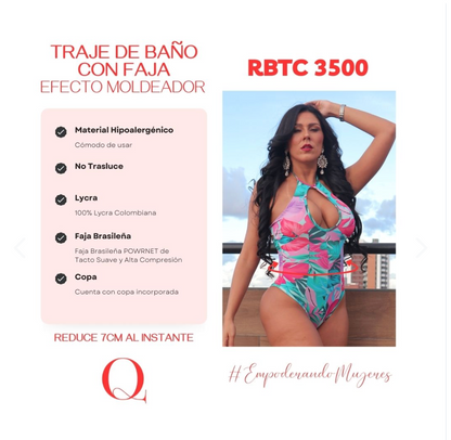 TRAJE DE BAÑO CON FAJA -SWIMSUIT