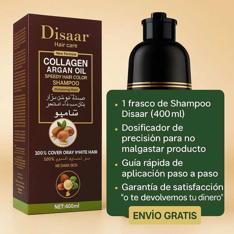 Shampoo Tinte CubRe Canas Disaar