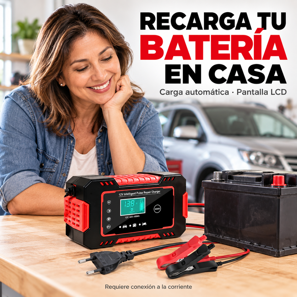 Cargador Inteligente y Reparador de Baterías 12V | Auto y Moto