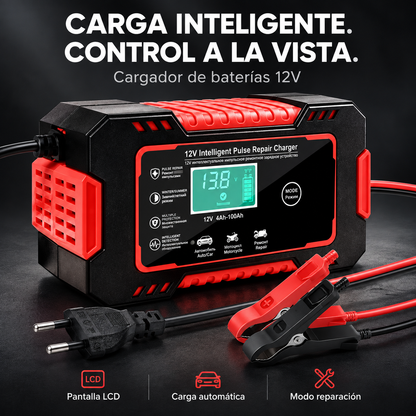 Cargador Inteligente y Reparador de Baterías 12V | Auto y Moto