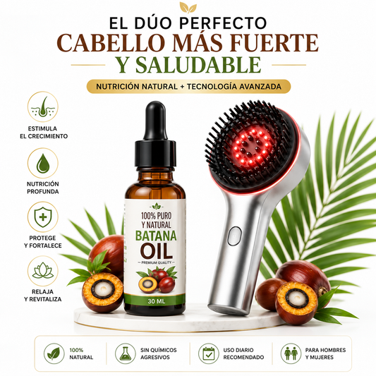 Cepillo Sistema Batana Hair Growth Pro, Nutre y revitaliza el cabello 💇‍♀️🩷