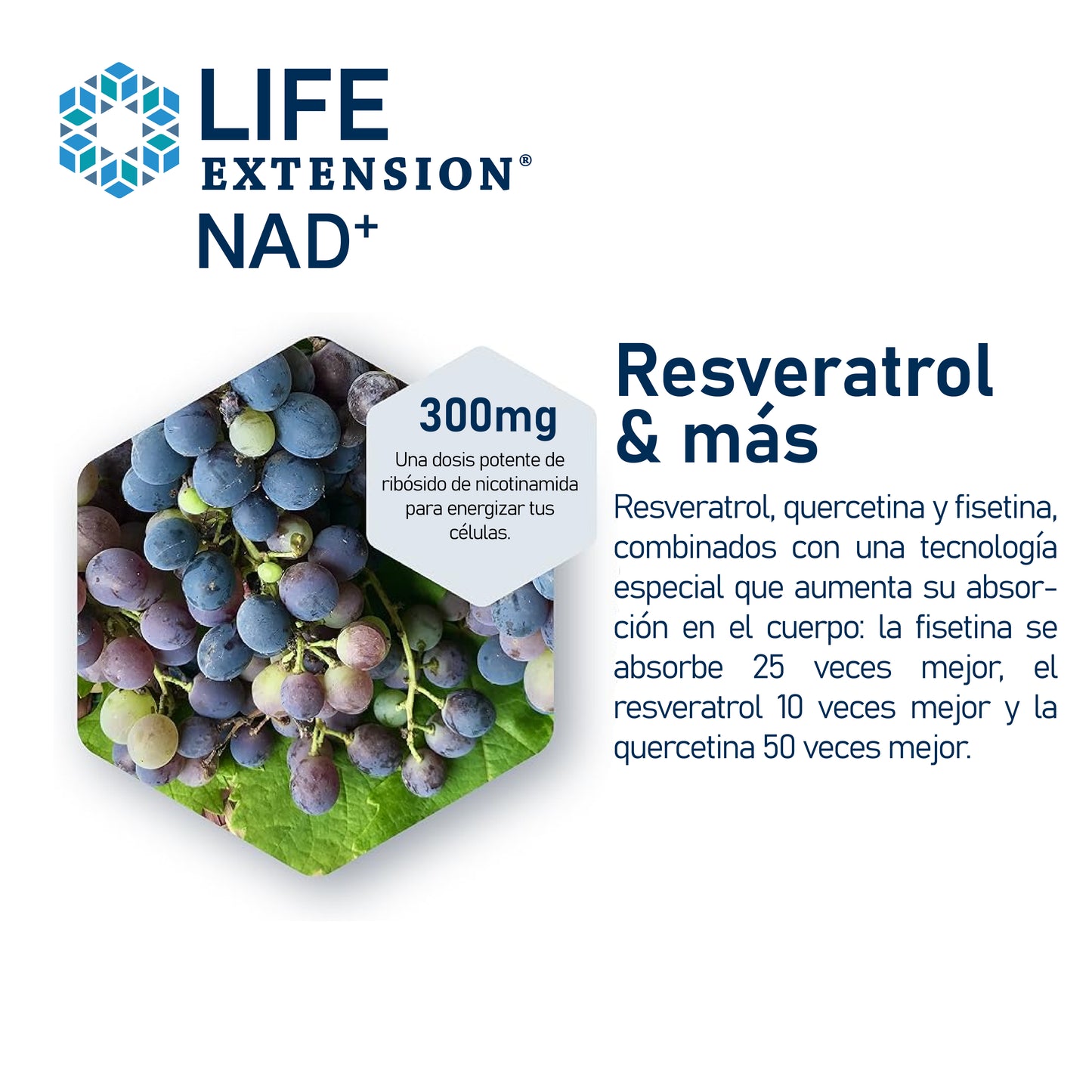 Life Extension Nad+ Resveratrol, Rejuvenece desde la celula 😁