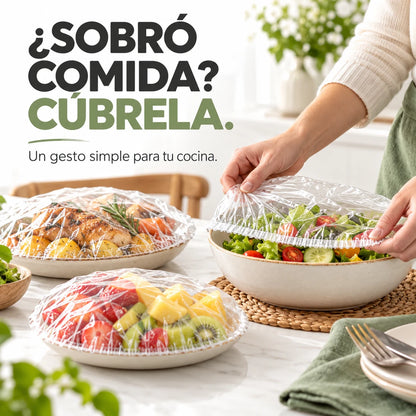🍽️ CubreFácil — ¡Tapa tus platos en segundos! Pack 200, 400 y 600 unids.