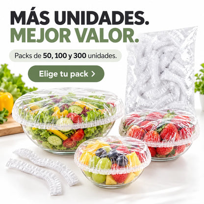 🍽️ CubreFácil — ¡Tapa tus platos en segundos! Pack 200, 400 y 600 unids.