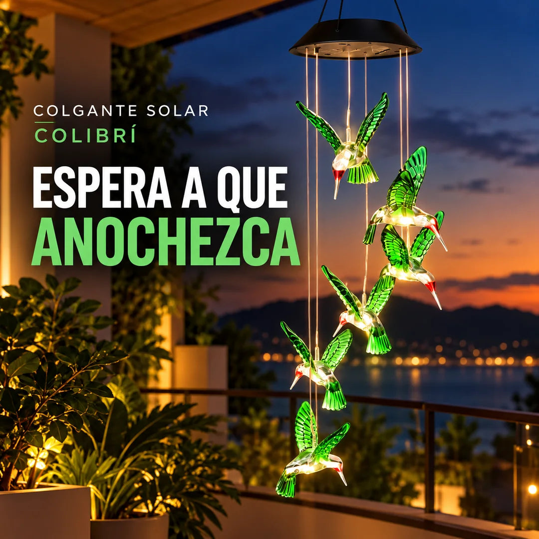 🐦 COLIBRÍ SOLAR — LUZ Y ENCANTO PARA TU JARDÍN